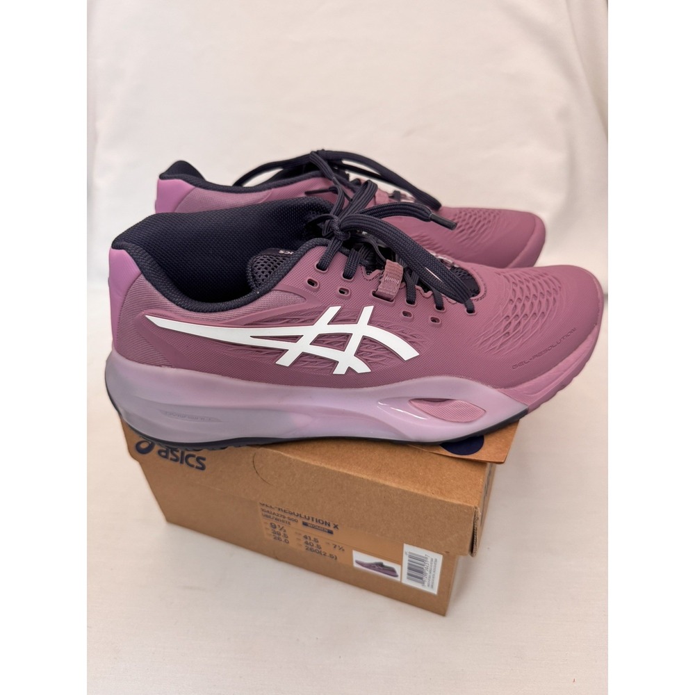 ASICS Gel-Resolution X Women's Size 9.5 Wide Purple Tennis Shoes